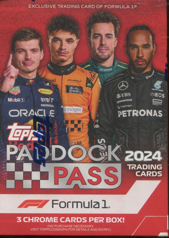 2024 Topps Paddock Pass F1 Formula 1 Racing Blaster, Box