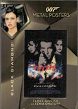 2024 Upper Deck Black Diamond James Bond 007 METAL POSTERS FAMKE JANSSEN AS XENIA ONATOPP #MPGE-6