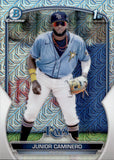 2023 Junior Caminero Bowman Chrome Prospects 1ST BOWMAN MOJO REFRACTOR #BCP-61 Tampa Bay Rays 2