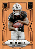 2025 Ashton Jeanty Panini Donruss Elite STATUS ORANGE METALLIC ROOKIE 115/849 RC #113 Las Vegas Raiders