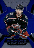 2023-24 Adam Fantilli Upper Deck Trilogy ROOKIE PREMIERES UNCOMMON BLUE LEVEL 2 45/49 RC #184 Columbus Blue Jackets