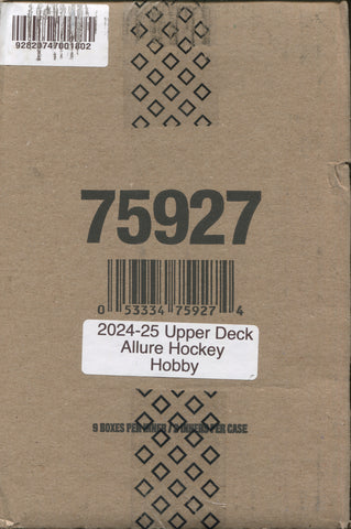 2024-25 Upper Deck Allure Hockey Hobby, 18 Box Master Case