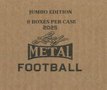 2025 Leaf Metal Football Jumbo, 8 Box Case