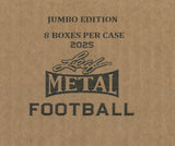 2025 Leaf Metal Football Jumbo, 8 Box Case