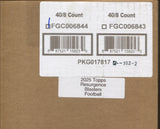 2025 Topps Resurgence Football Blaster, 40 Box Case