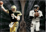 1998 Brett Favre John Elway Barry Sanders Warrick Dunn Playoff Absolute PLATINUM QUADS #1 Packers Broncos Lions Buccaneers