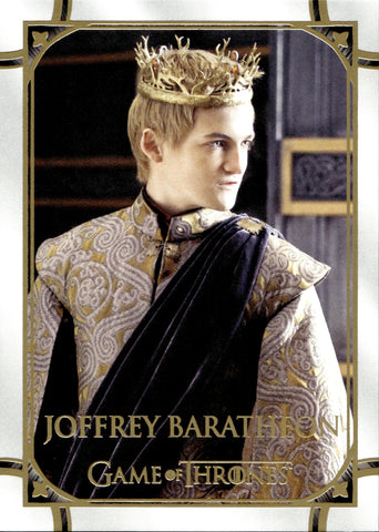 2021 Joffrey Baratheon Rittenhouse Game of Thrones THE IRON ANNIVERSARY SERIES 2 GOLD 08/99 #86