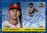 2025 Lars Nootbaar Topps Chrome Platinum BLUE TOILE REFRACTOR AUTOGRAPH 10/99 AUTO #CPA-LN St. Louis Cardinals