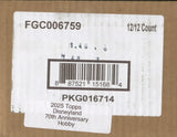 2025 Topps Disneyland 70th Anniversary Hobby, 12 Box Case