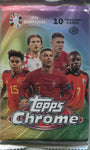 2023-24 Topps UEFA Euro Chrome Soccer Hobby, Pack