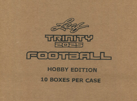 2025 Leaf Trinity Football Hobby, 10 Box Case *RELEASES 12/5*
