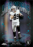 2025 Brock Bowers Topps Chrome ALL-CHROME TEAM AQUA REFRACTOR 129/199 #ACT-10 Las Vegas Raiders