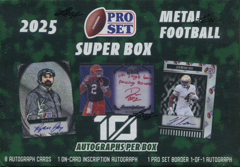 2025 Leaf Pro Set Metal Football Super, Box *RELEASES 6/13*