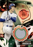 2024 Freddie Freeman Topps HOLIDAY MEGA RELIC JERSEY #RC-FF Los Angeles Dodgers
