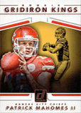 2017 Patrick Mahomes Panini Donruss ROOKIE GRIDIRON KINGS RC #2 Kansas City Chiefs