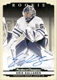2022-23 Erik Kallgren Upper Deck Parkhurst Champions ROOKIE AUTOGRAPH AUTO RC #282 Toronto Maple Leafs