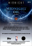2025-26 Precious Achiuwa Topps Midnight MIDNIGHT OIL MARKS AUTOGRAPH AUTO #MO-PA New York Knicks