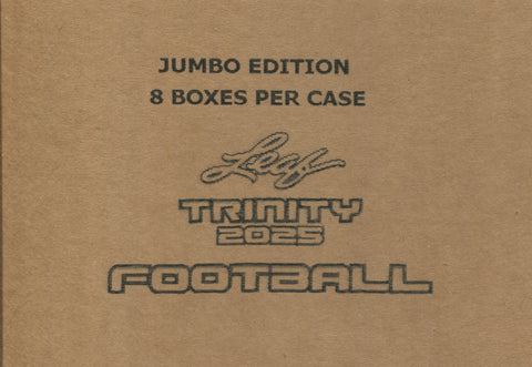 2025 Leaf Trinity Football Jumbo, 8 Box Case *RELEASES 12/5*