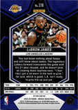 2023-24 LeBron James Panini Mosaic REACTIVE YELLOW MOSAIC PRIZM #278 Los Angeles Lakers