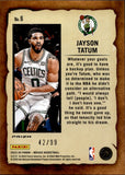 2023-24 Jayson Tatum Panini Mosaic NOTORIETY PURPLE PRIZM 42/99 #6 Boston Celtics
