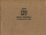 2025 Leaf Pro Set Metal Football Hobby, 10 Box Case