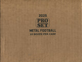 2025 Leaf Pro Set Metal Football Hobby, 10 Box Case