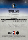 2025-26 Cooper Flagg Topps Signature Class ROOKIE RC #101 Dallas Mavericks
