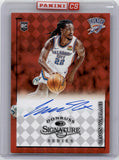 2023-24 Cason Wallace Panini Instant RED ROOKIE DONRUSS SIGNATURE SERIES AUTO 03/25 AUTOGRAPH RC #DSS-4 Oklahoma City Thunder