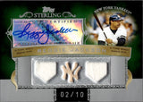 2007 Reggie Jackson Topps Sterling STERLING MOMENTS AUTOGRAPH GAME-USED MEMORABILIA 2/10 AUTO JERSEY BAT #3SMA-43 New York Yankees