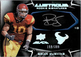 2009 Brian Cushing Upper Deck Black LUSTROUS ROOKIE SIGNATURES 158/399 AUTOGRAPH RC AUTO #125 Houston Texans USC Trojans