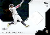 2023 Julio Rodriguez Topps X J-ROD PLAYER-WORN MEMORABILIA JERSEY 92/199 #JR3-R Seattle Mariners
