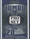 2026 Pro Set Metal Baseball Jumbo, Box *RELEASES 5/22*