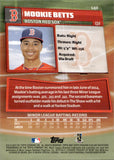 2014 Mookie Betts Topps Stadium Club ROOKIE RC #140 Boston Red Sox