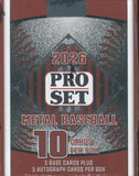 2026 Pro Set Metal Baseball Hobby, Box *RELEASES 5/22*