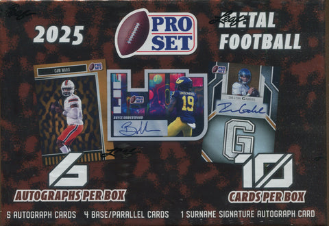 2025 Leaf Pro Set Metal Football Hobby, Box *RELEASES 6/13*