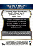 2011 Freddie Freeman Topps Finest ROOKIE RC #72 Atlanta Braves 2