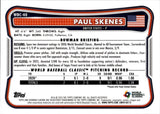 2026 Paul Skenes Bowman Chrome WORLD BASEBALL CLASSIC TEAM USA FLAG VARIATION REFRACTOR 258/499 #BCP-198 United States