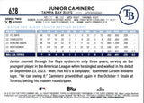2024 Junior Caminero Topps SERIES TWO SUMMER HOLIDAY FOIL ROOKIE RC #628 Tampa Bay Rays