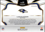 2025 Lamar Jackson Panini Select FIELD LEVEL SILVER PRIZM #461 Baltimore Ravens