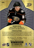 2021-22 Mason McTavish Upper Deck Engrained ROOKIE EBONY MEMORABILIA PATCH 6/15 RC #199 Anaheim Ducks