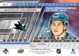 2024-25 Macklin Celebrini Upper Deck EXTENDED SERIES ROOKIE REFLECTIONS TRIPLE DIMENSIONS RC #RR-24 San Jose Sharks