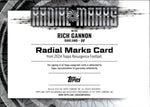 2024 Rich Gannon Topps Resurgence RADIAL MARKS AUTOGRAPH AUTO #RM-RGA Oakland Raiders