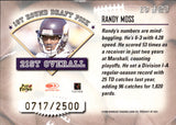 1998 Randy Moss Donruss Leaf Rookies & Stars FRESHMAN ORIENTATION ROOKIE 717/2500 RC #19 Minnesota Vikings