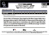 2025 Chase Dollander Topps Chrome Holiday GOLD REFRACTOR ROOKIE 47/50 RC #HC130 Colorado Rockies