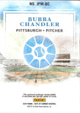 2025 Bubba Chandler Panini Boys of Summer JUMBO PROSPECT MATERIALS JERSEY 67/99 #JPM-BC Pittsburgh Pirates