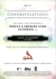 2019 Jack Flaherty Topps Inception ROOKIES & EMERGING STARS AUTOGRAPH RED 6/75 AUTO #RES-JF St. Louis Cardinals