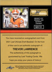 2021 Trevor Lawrence Leaf Ultimate Draft GOLD LEAF ROOKIES BLUE AUTOGRAPH AUTO RC 18/35 #GLR-TL1 Clemson Tigers Jacksonville Jaguars