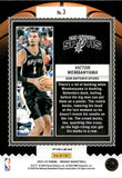 2023-24 Victor Wembanyama Panini Mosaic JAM MASTERS GREEN PRIZM ROOKIE RC #3 San Antonio Spurs