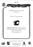 2023-24 Jakob Pelletier Upper Deck The Cup ROOKIE MASTERPIECES 2023-24 TRIOLOGY MAGENTA PRINTING PLATE 1/1 ONE OF ONE RC #TRI-111 Calgary Flames