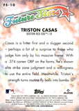 2023 Triston Casas Topps Chrome Logofractor FUTURE STARS BLUE ROOKIE 96/150 RC #FS-10 Boston Red Sox